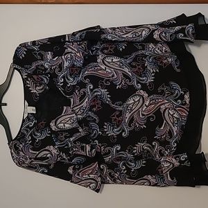 White House Black Market layered blouse